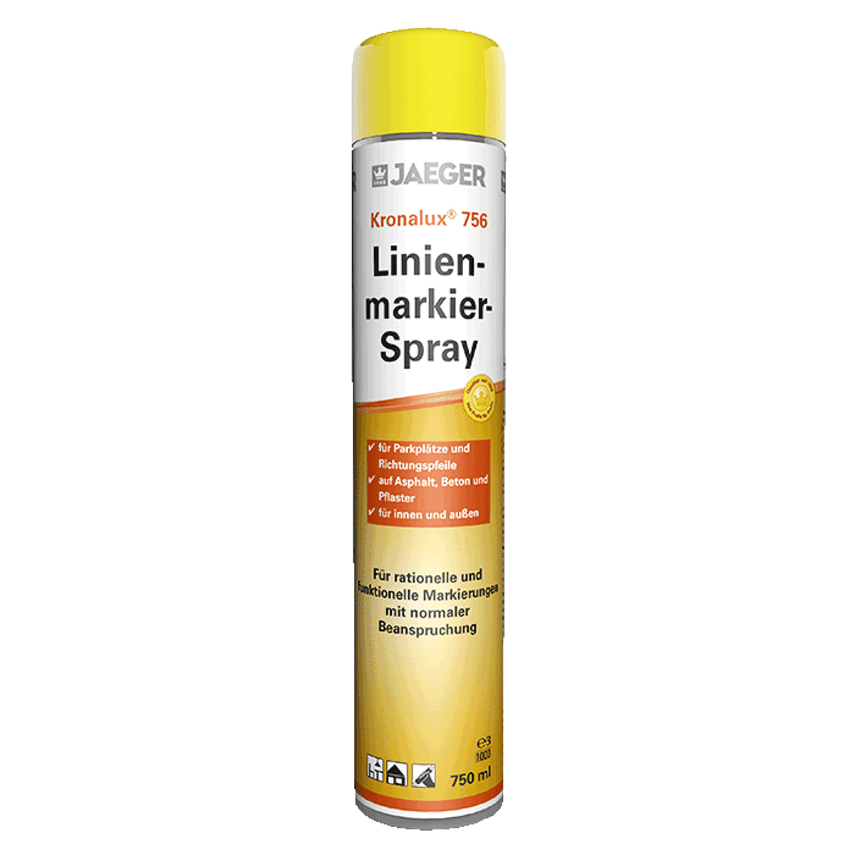 Jaeger Kronalux Linienmarkierspr. 750 ml 7569010-105 Weiß ca. RAL 9010 seidenmatt